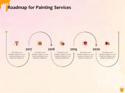 Roadmap for painting services r235 ppt powerpoint presentation gallery visual aids