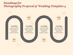 Roadmap for photography proposal of wedding c1416 ppt powerpoint presentation gallery