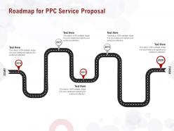 Roadmap for ppc service proposal ppt powerpoint presentation summary
