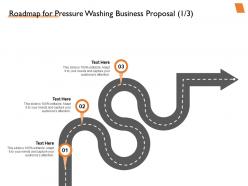 Roadmap for pressure washing business proposal ppt powerpoint presentation aids
