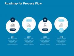 Roadmap for process flow 2016 to 2019 n114 ppt powerpoint presentation file icon