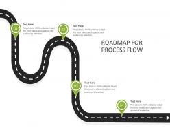 Roadmap for process flow c882 ppt powerpoint presentation file pictures