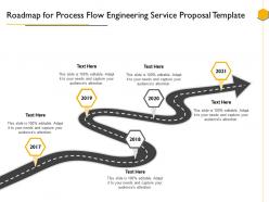 Roadmap For Process Flow Engineering Service Proposal Template Ppt Powerpoint Presentation Slide
