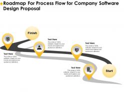 Roadmap for process flow for company software design proposal ppt outline