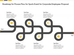 Roadmap for process flow for sports event for corporate employees proposal ppt slides