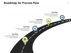 Roadmap for process flow icons j 59 ppt powerpoint presentation file formats