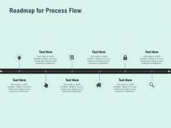 Roadmap for process flow idea bulb ppt powerpoint presentation slides
