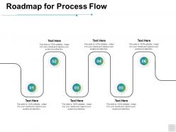 Roadmap for process flow planning ppt powerpoint presentation icon shapes