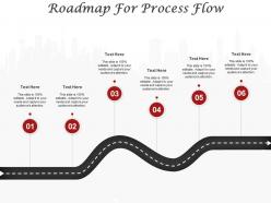 Roadmap for process flow ppt powerpoint presentation summary graphics tutorials