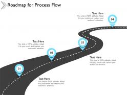 Roadmap for process flow timeline f651 ppt powerpoint presentation model