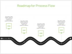 Roadmap for process flow years j64 ppt powerpoint presentation gallery format ideas