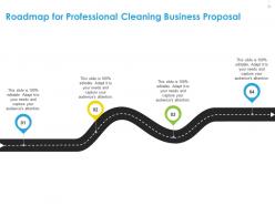 Roadmap for professional cleaning business proposal r109 ppt file format ideas