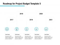 Roadmap for project budget 2017 to 2021 ppt powerpoint presentation styles slides