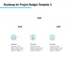 Roadmap for project budget ppt powerpoint presentation visual aids background images