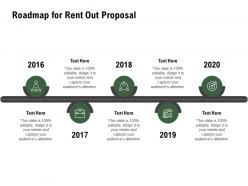 Roadmap For Rent Out Proposal Ppt Powerpoint Presentation Model Portrait