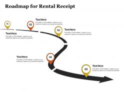 Roadmap for rental receipt ppt powerpoint presentation gallery structure