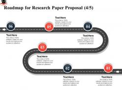 Roadmap for research paper proposal capture ppt powerpoint presentation model