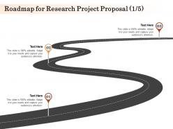Roadmap for research project proposal l1586 ppt powerpoint presentation file show