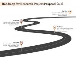 Roadmap for research project proposal l1587 ppt powerpoint presentation outline shapes