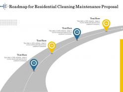 Roadmap for residential cleaning maintenance proposal ppt model