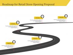 Roadmap for retail store opening proposal ppt demonstration