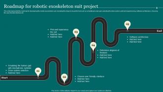 Roadmap For Robotic Exoskeleton Suit Project Exoskeleton IT Ppt Clipart