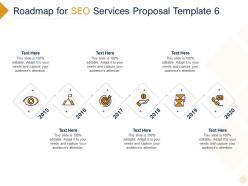 Roadmap for seo services proposal 2015 to 2020 ppt powerpoint presentation pictures