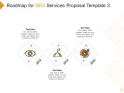 Roadmap For SEO Services Proposal 2018 To 2020 Ppt Powerpoint Presentation Summary