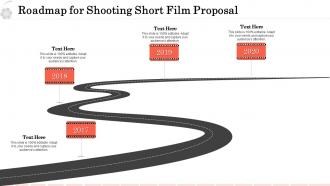 Roadmap for shooting short film proposal ppt visual aids infographic template
