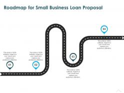 Roadmap for small business loan proposal ppt powerpoint presentation background image