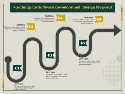 Roadmap for software development design proposal ppt file elements
