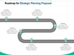 Roadmap for strategic planning proposal ppt powerpoint presentation pictures