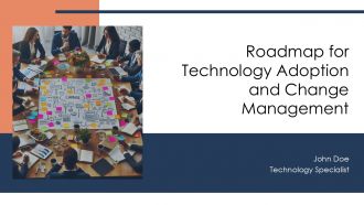 Roadmap For Technology Adoption And Change Management PPT Mockup AT