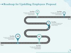 Roadmap for upskilling employees proposal ppt powerpoint presentation file