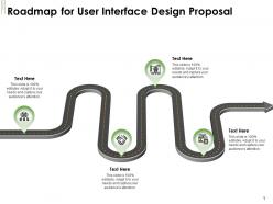 Roadmap for user interface design proposal ppt powerpoint presentation model