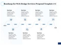 Roadmap for web design services proposal 2014 to 2020 ppt powerpoint images