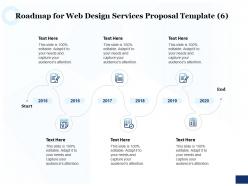 Roadmap for web design services proposal 2015 to 2020 ppt powerpoint example