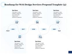 Roadmap for web design services proposal 2016 to 2020 ppt powerpoint portfolio