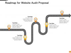 Roadmap for website audit proposal ppt powerpoint presentation microsoft