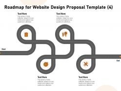 Roadmap for website design proposal four ppt powerpoint portfolio icon
