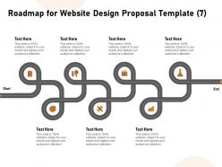 Roadmap for website design proposal seven ppt powerpoint design