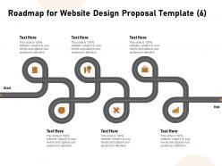 Roadmap for website design proposal six ppt powerpoint master slide
