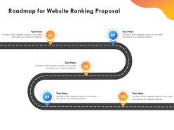 Roadmap for website ranking proposal ppt powerpoint presentation icon visuals