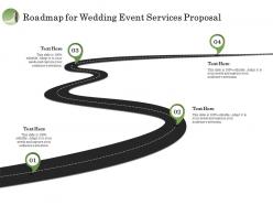 Roadmap for wedding event services proposal ppt model
