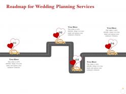 Roadmap for wedding planning services ppt powerpoint presentation icon influencers