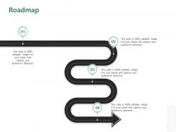 Roadmap four flow process c1276 ppt powerpoint presentation styles design inspiration