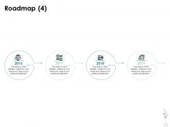Roadmap four process c1209 ppt powerpoint presentation icon template