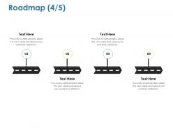 Roadmap four process ppt powerpoint presentation summary icons