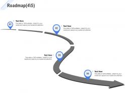 Roadmap four stage l1079 ppt powerpoint presentation pictures
