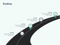 Roadmap four stage l1102 ppt powerpoint presentation background